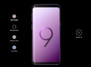 Galaxy S9 Color Options