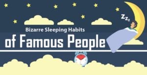 Weirdest Celebrity Sleeping Habits F