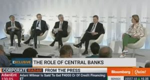 Central Bankers Panel, Jerome Powell, Mario Draghi, Haruhiko Kuroda, Philip Lowe