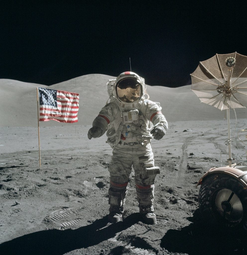 Astronauts Lunar Dust
