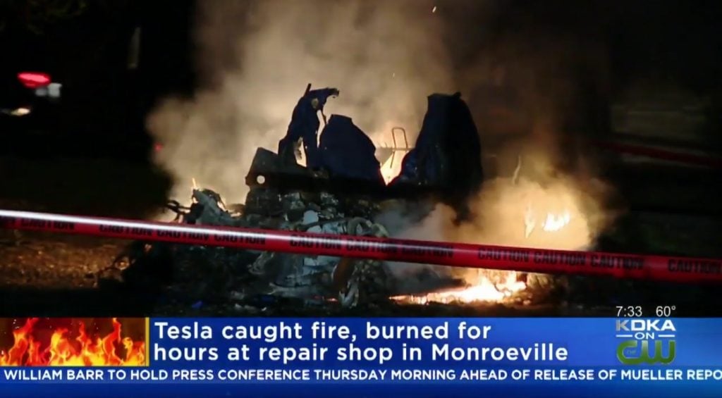 Tesla Model X Fire