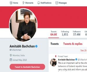 Amitabh Bachchan Twitter Account Hacked Imran Khan