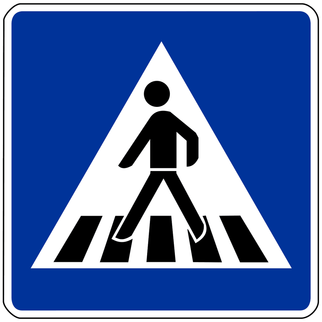 Crosswalk stick figure