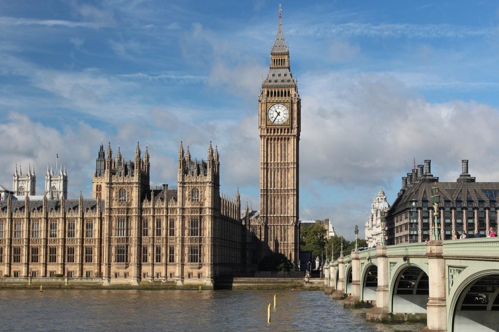 Parliament with Big Ben London UK