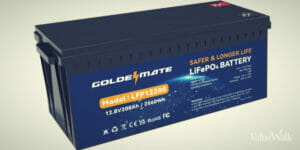 GOLDENMATE 12V 200Ah LiFePO4 Lithium Battery