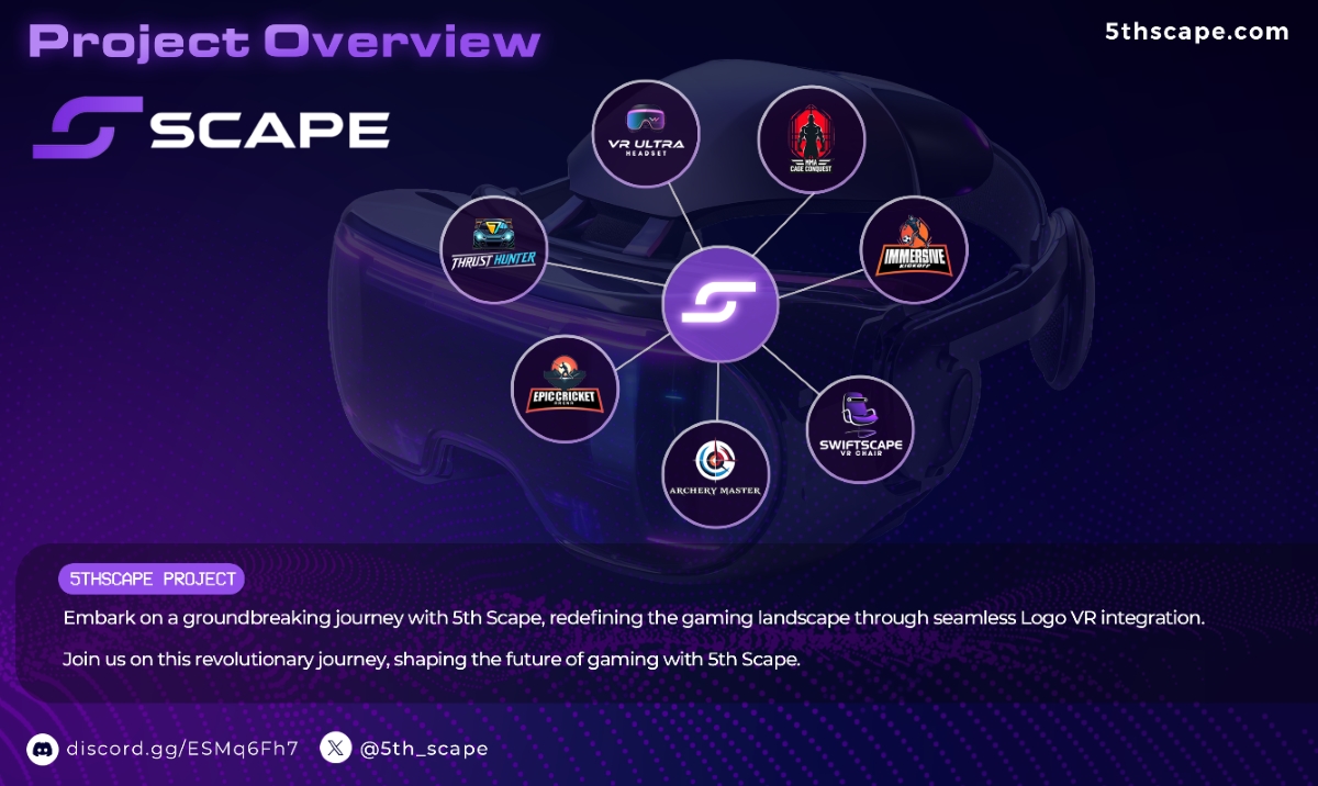 A screenshot from the 5th Scape homepage