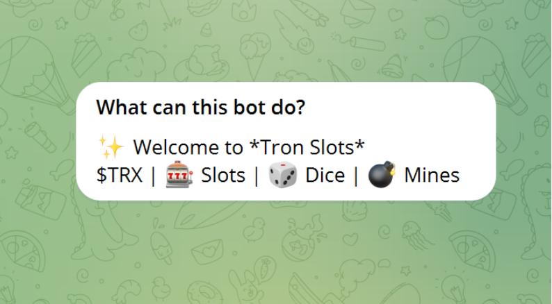 Tron Slots Telegram Casino