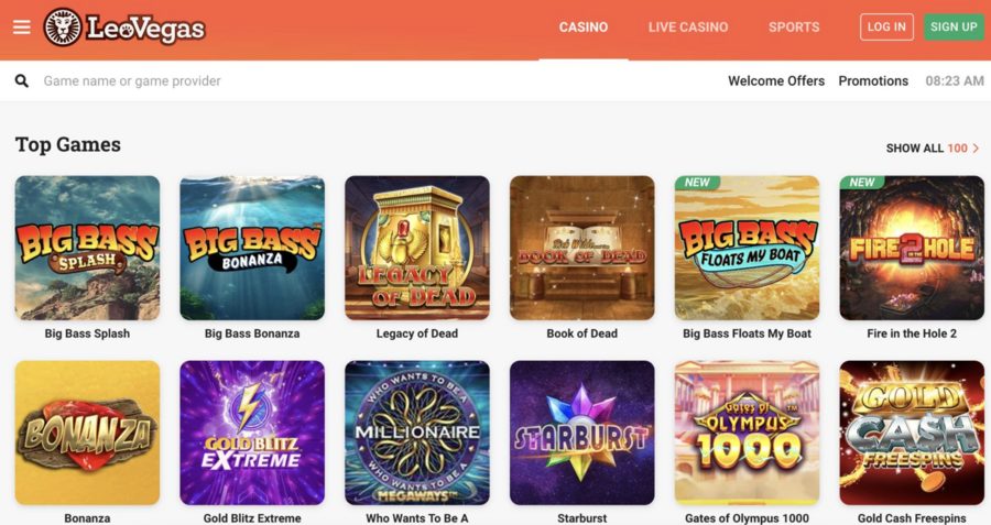 LeoVegas New Casino Site UK