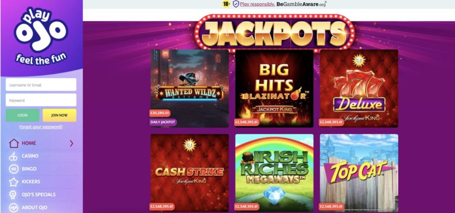 PlayOJO UK Casino Welcome Bonus