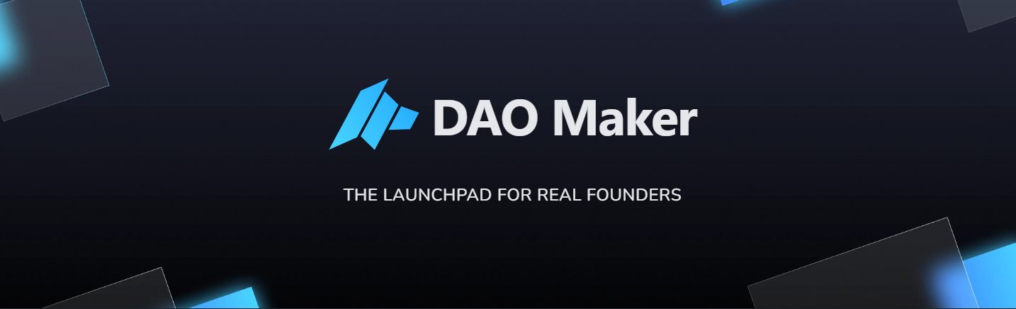 A screenshot of the Dao Maker branding, taken from the official website