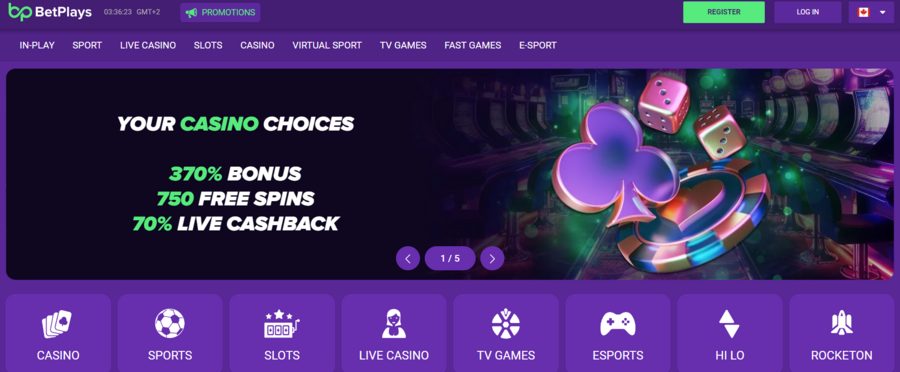 Betplays is one of the rare casinos that allow you to choose your bonus yourself