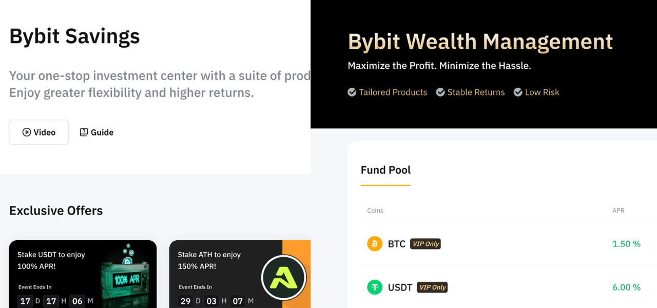 Bybit review | Overview of earning features