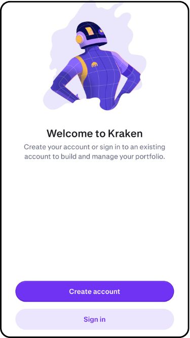 Create a crypto trading account on Kraken