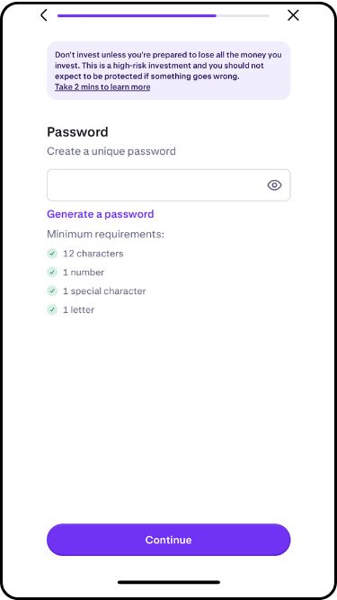 Set a secure password on Kraken