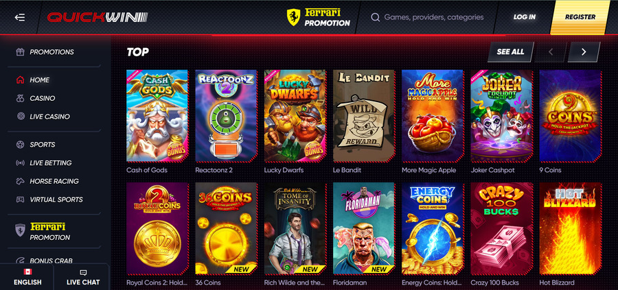 Join Quickwin Casino today for smooth gaming, elite sports betting, the best virtual sports games, and fast payouts.