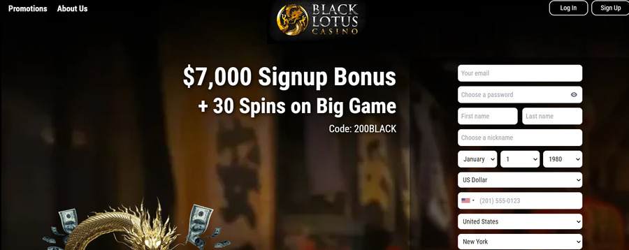 Black Lotus is the perfect site for high rollers due to its VIP and leaderboard contests.