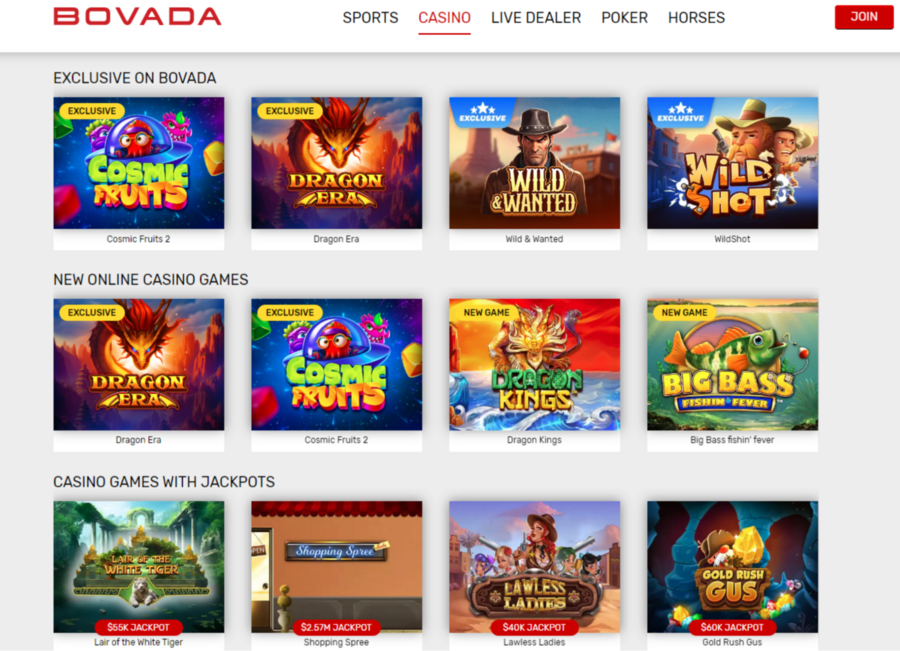 The latest slots from Betsoft are waiting to be spun at Bovada!